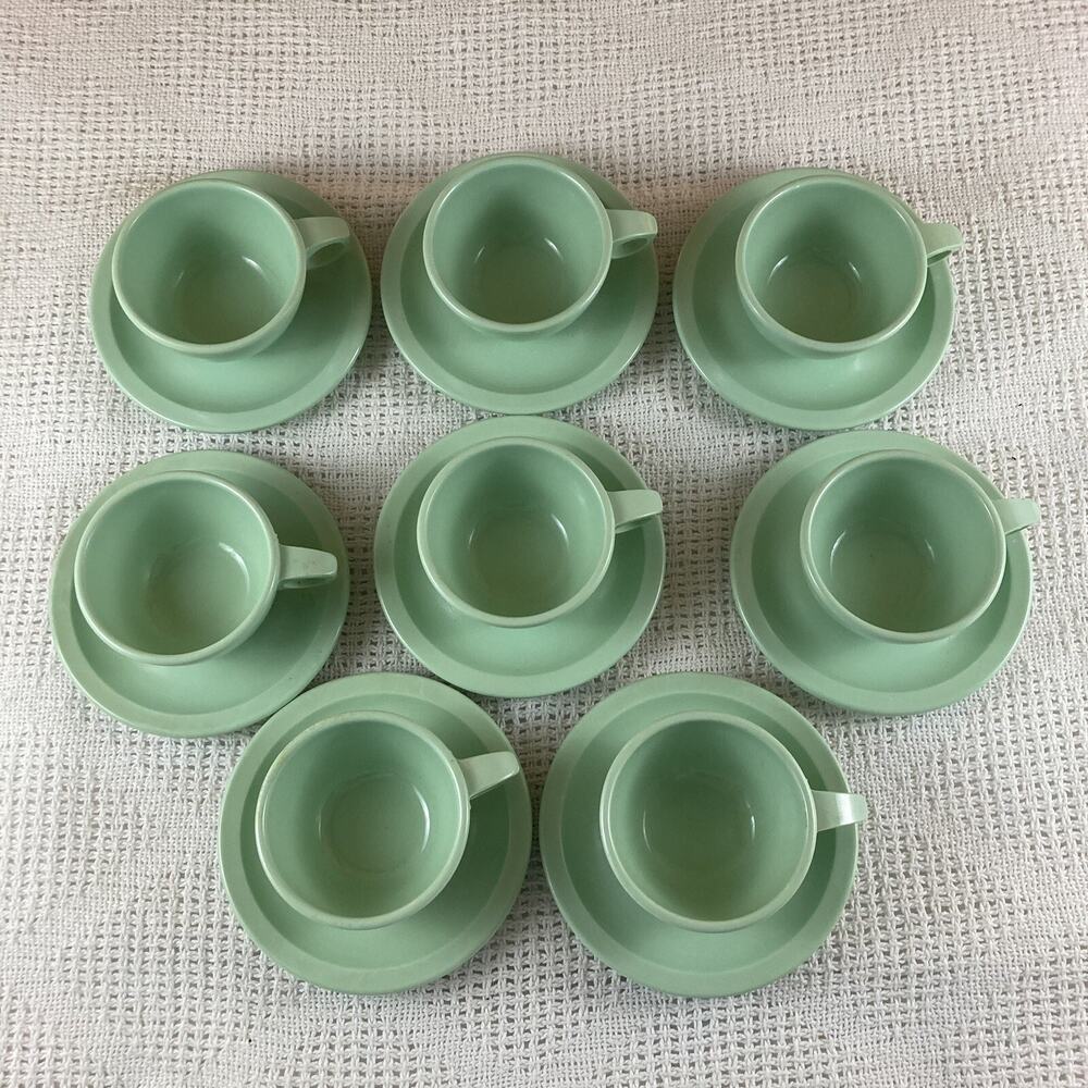 Mint Green Plasticware Set Dallas Ware 32 Pieces 8 Place Settings Vintage